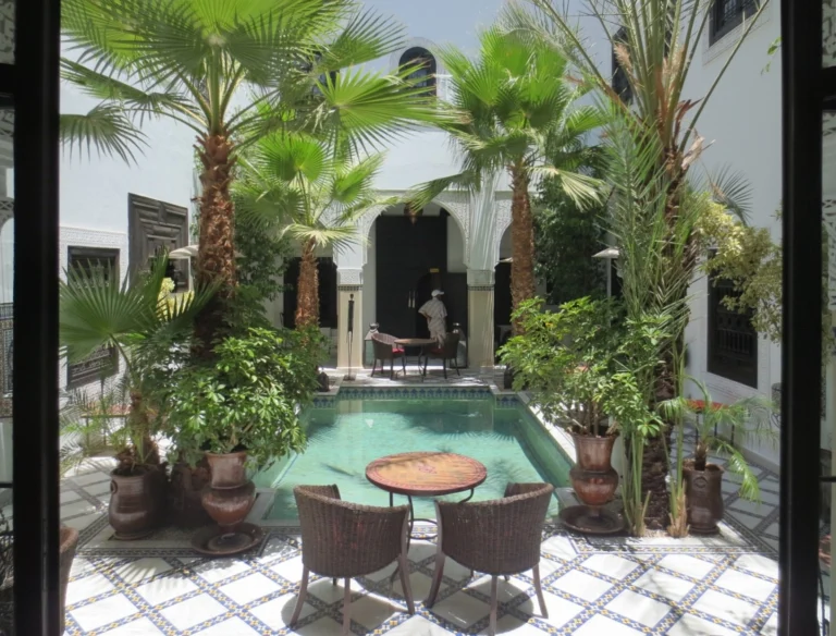 Patio d’un riad marocain